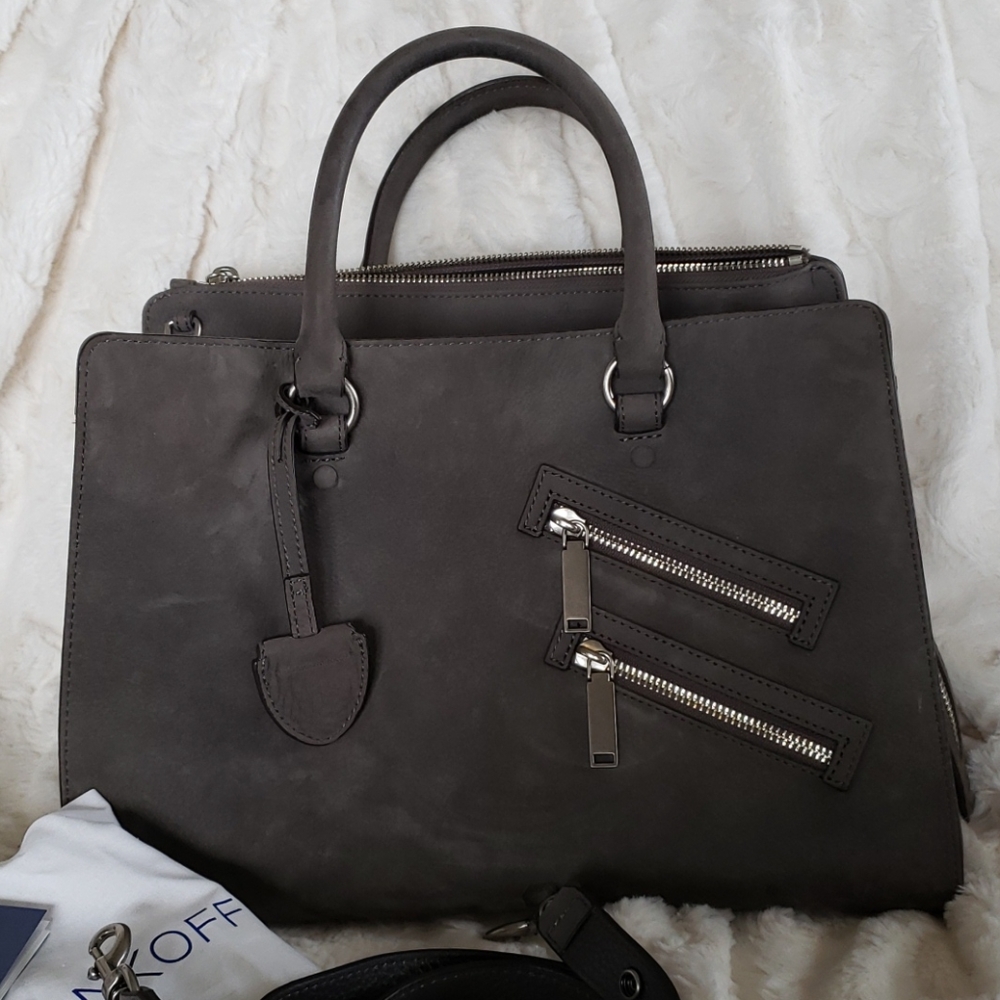 Rebecca Minkoff Grey Suede Handbag - Picture 5 of 12